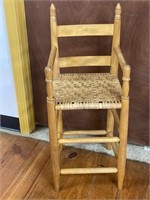 Shaker Style Doll Chair measuring 13” x 13”  x