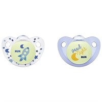 New Nuk Orthodontic Pacifier 0-6M Glow In The