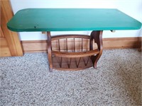 Wooden End Table w/ Storage Rack