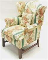 Chippendale Wingback Upholstered Chair