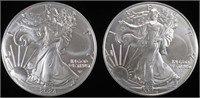 (2) 2024 AMERICAN SILVER EAGLES