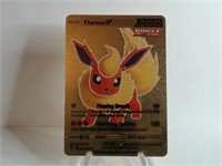 Pokemon Card Rare Gold Flareon V
