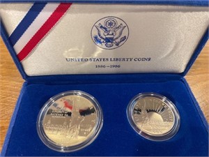 1986 US Mint Liberty Coins