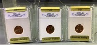 (3) 2006p Lincoln pennies SGSMS 70