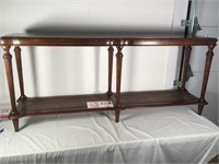 Sofa Table Wicker Bottom Shelf 61" Long x 26" TalW