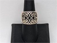 .925 Sterling Silver Cutout Ring