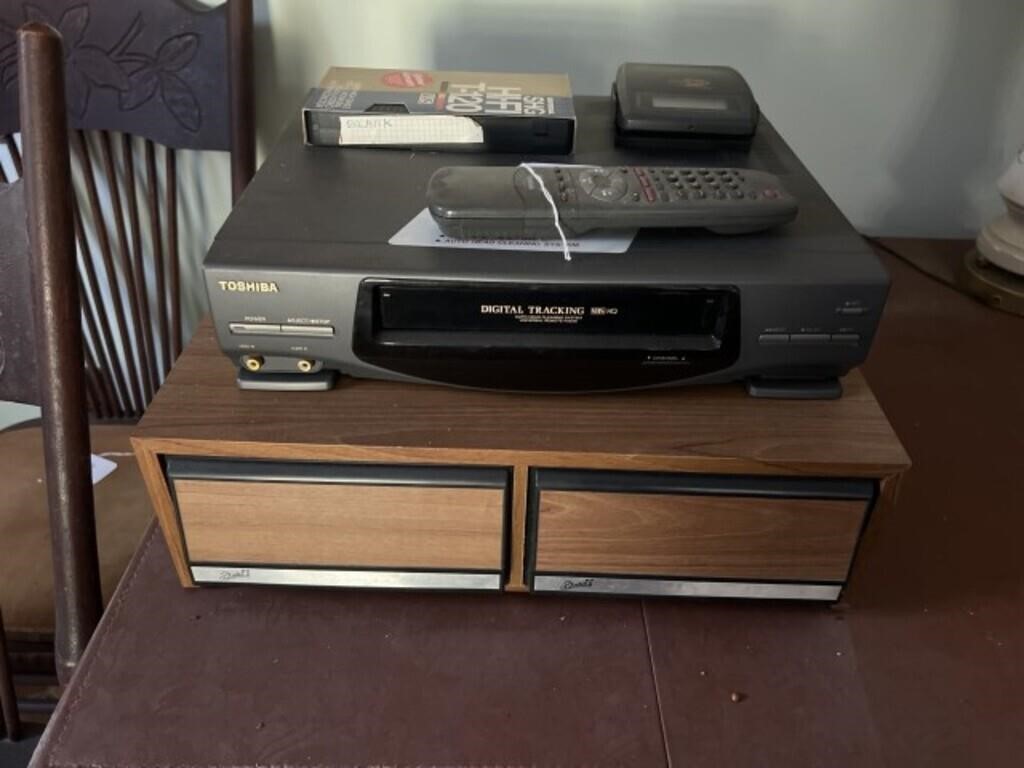 VHS Player with Remote & Tapes