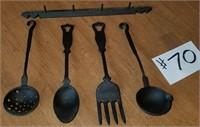 Cast Iron Kitchen Utensil Set