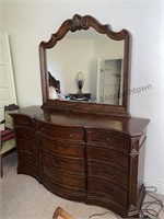 Large dresser with mirror the dresser approximate