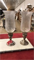 PAIR OF STERLING SILVER CANDLESTICK HOLDERS