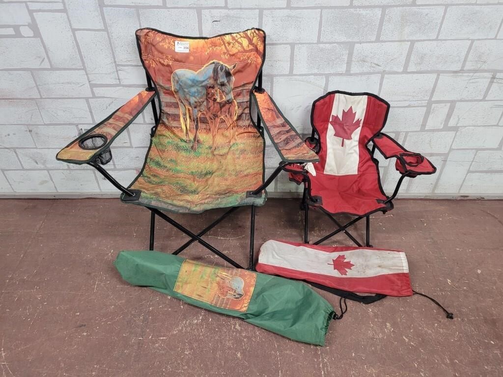 Horse folding lawn chair and kids Canada chair