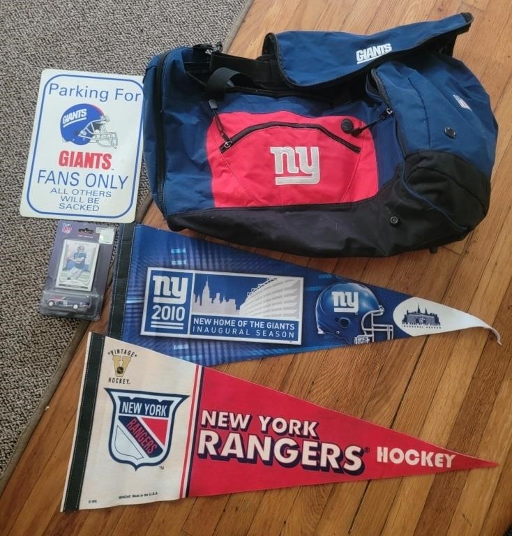 NY Giants and Rangers Memorabilia