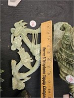 Vintage Jade Dragon Carving