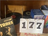 Vintage Music Albums and Cassette Tapes