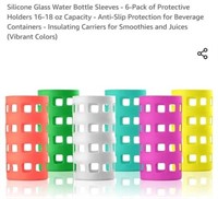 MSRP $12 Glass Water Bottle Sleeves