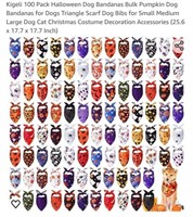 MSRP $50 100 Pack Halloween Dog Bandanas