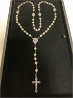 Italian Rosary w/ Blue Enamel