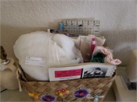 Basket Of Crafting, Sewing Items