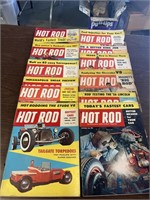 (12) 1955 Hot Rod Magazines