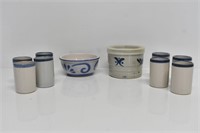 ASSORTED BLUE AND WHITE POTTERY