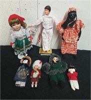 Vintage dolls from all over