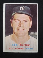 1957 TOPPS #264 BOB TURLEY NEW YORK YANKEES