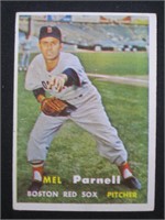 1957 TOPPS #313 MEL PARNELL RED SOX SP