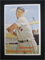 1957 TOPPS #315 LOU BERBERET SENATORS SP