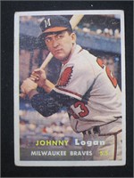 1957 TOPPS #4 JOHNNY LOGAN BRAVES