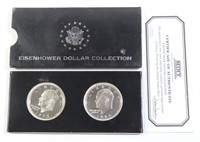 EISENHOWER DOLLAR COLLECTION WITH CERTIFICATE