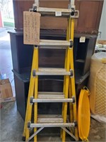 Bauer Heavy Duty Fiberglass & Aluminum Ladder