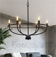 Fookchak 6-light Black Chandelier Light Fixture