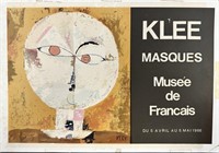 Paul Klee Lithograph Poster "Masques"