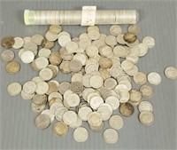 Group of approx. 250 Roosevelt silver dimes