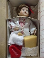 Christmas Morning Porcelain Doll, Danbury Mint