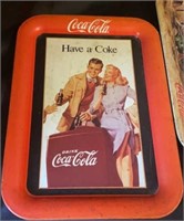 (2) Large Coca-Cola Serving Trays