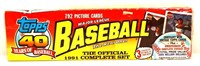 Sealed 1991 Topps Baseball Cards set