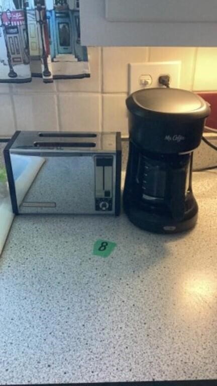 Mr Coffee Maker, GE Toaster