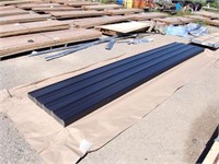 UNUSED Qty Of (20) 16 Ft Black Steel Sheets