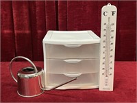 Organizer, Watering Can & Thermometer