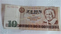 1971 10 Mark Bank Note East Germany