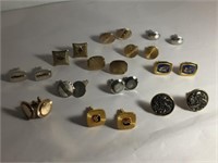 12 PAIR VINTAGE MEN'S CUFF LINKS