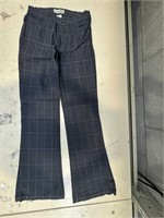 Checkered Wide Leg Flare Bell Bottom Pant