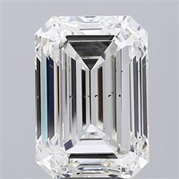 Igi Certified Emerald Cut 10.00ct Vs2 Lab Diamond