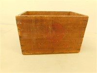 Vintage roast beef wooden box 9X13X9