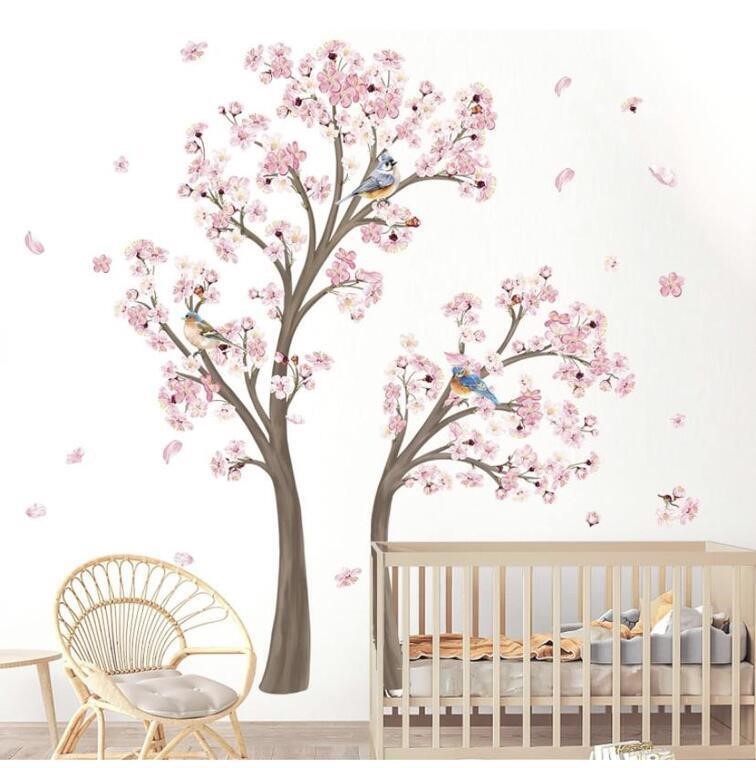 DECALMILE LARGE CHERRY BLOSSOM TREE WALL DECALS -