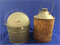 WOODEN CAN (PAT) & METAL CAN