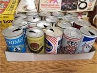 Flat of Vintage Beer Cans