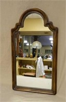 Dome Top Wooden Framed Mirror.