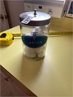 Glass Cotton jar with lid